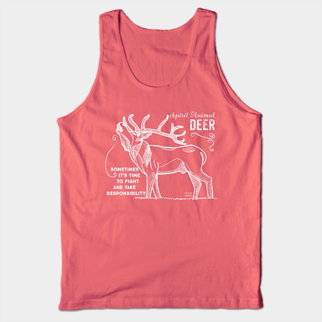 Spirit animal - Deer - white Tank Top by mnutz